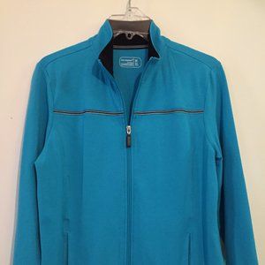 Turquoise Blue Athletic Apparel Activewear Jacket
